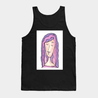 Squiggles - Pink & Purple Tank Top